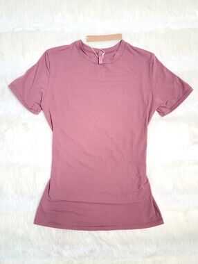SKIMS Fits Everybody Short Sleeve T-shirt Red Pink Beet Women XS NEW
